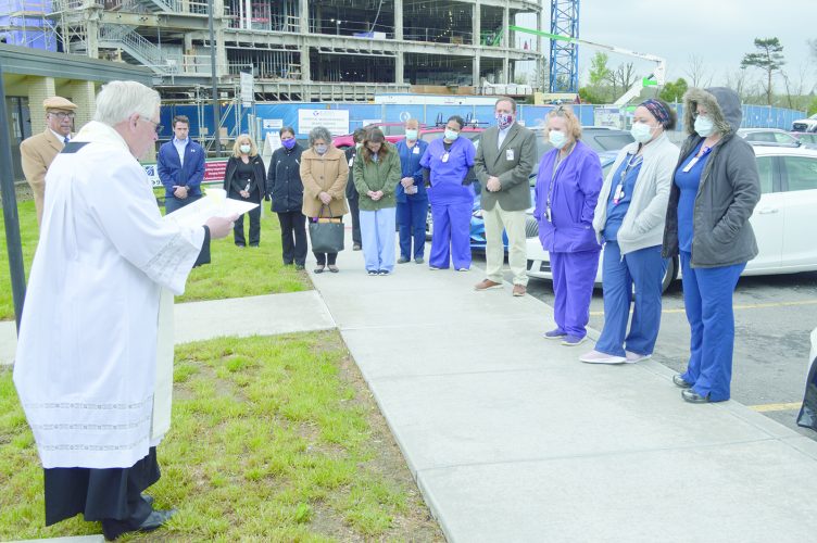 Blessing held for health care workers